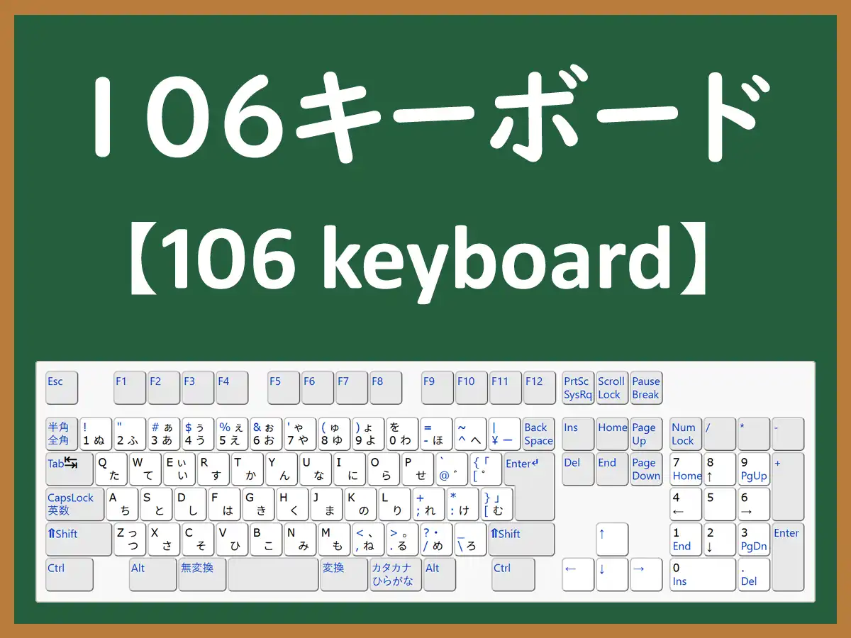 106キーボードのイメージ画像