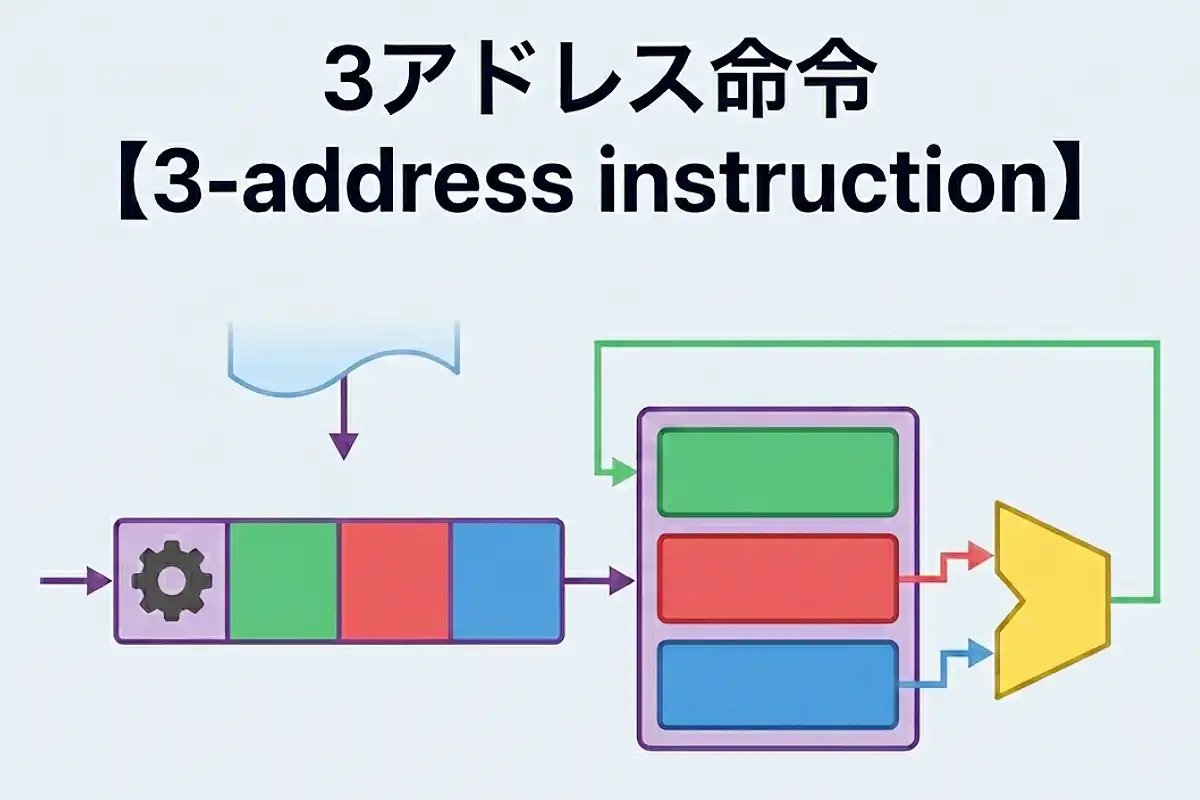 3アドレス命令のイメージ画像