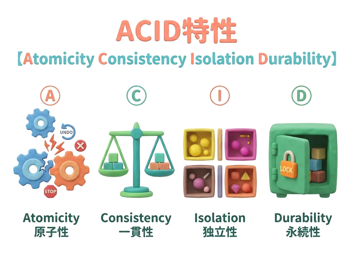 ACID特性のイメージ画像