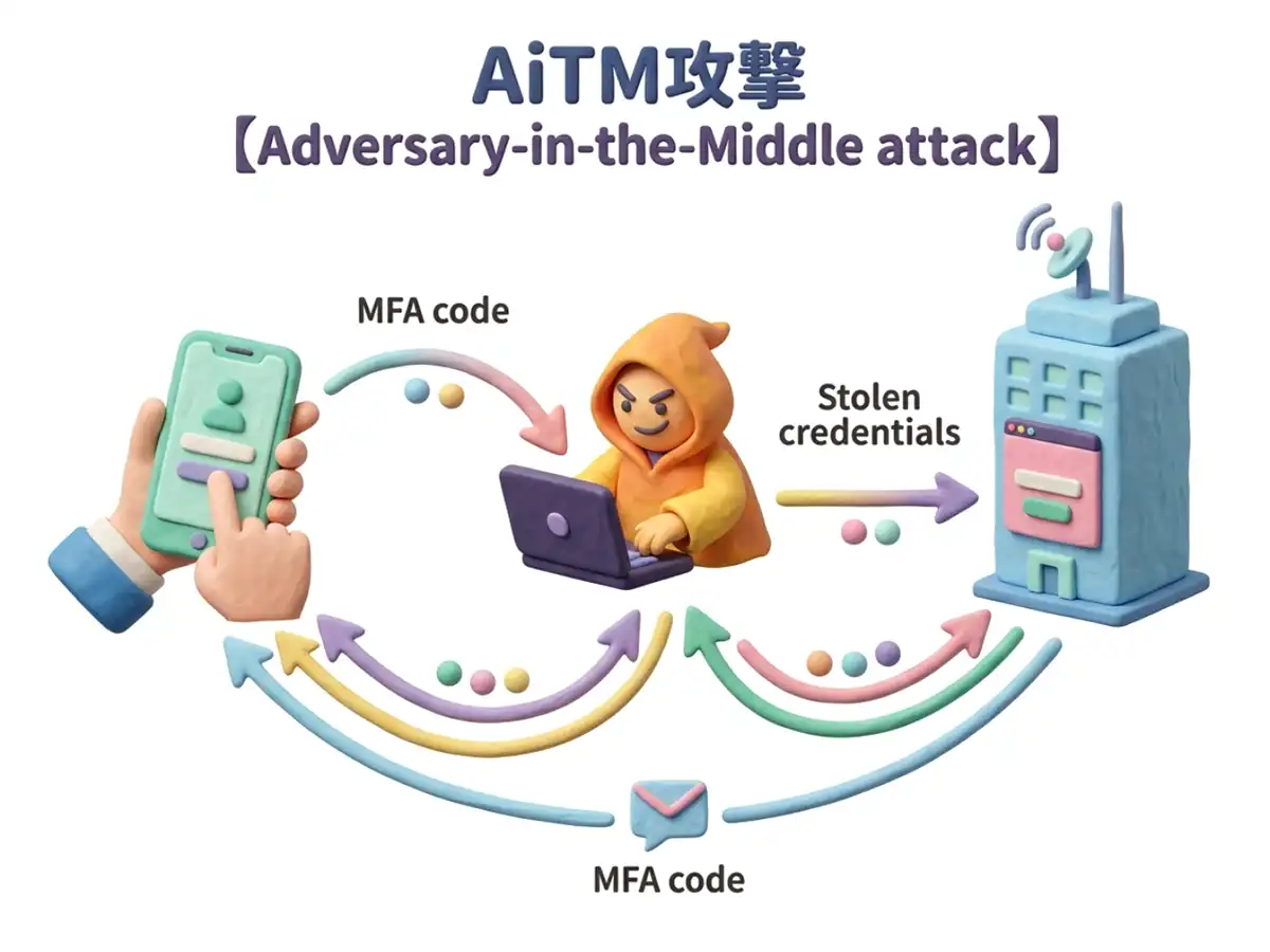 AiTM攻撃のイメージ画像