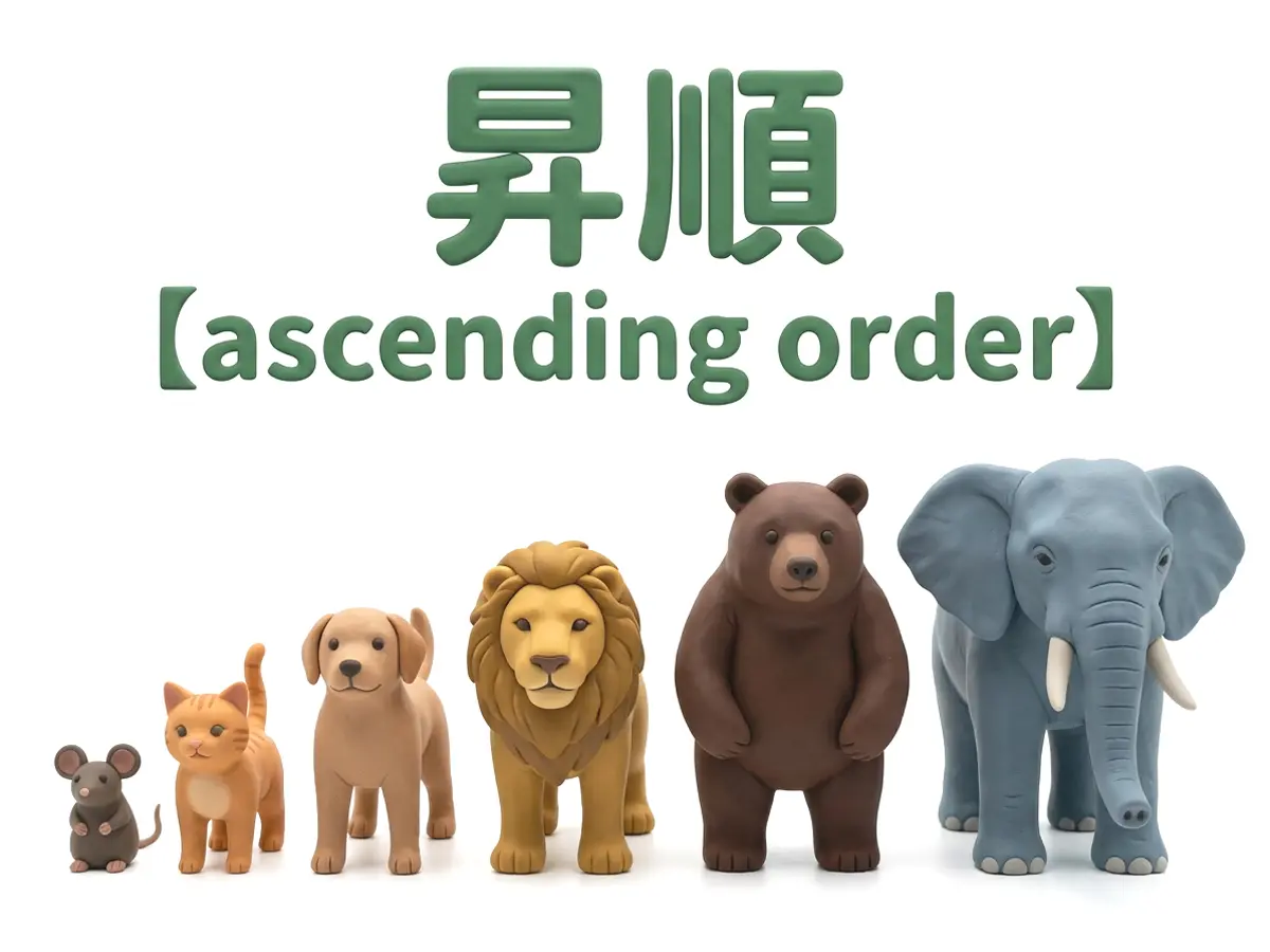 昇順のイメージ画像