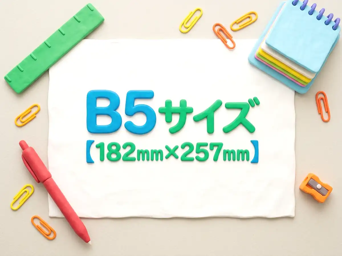 B5サイズのイメージ画像