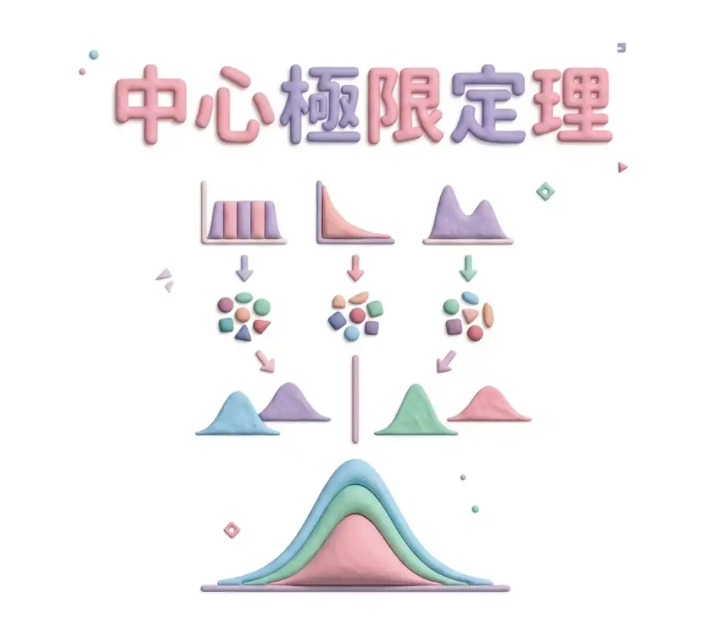 中心極限定理のイメージ画像