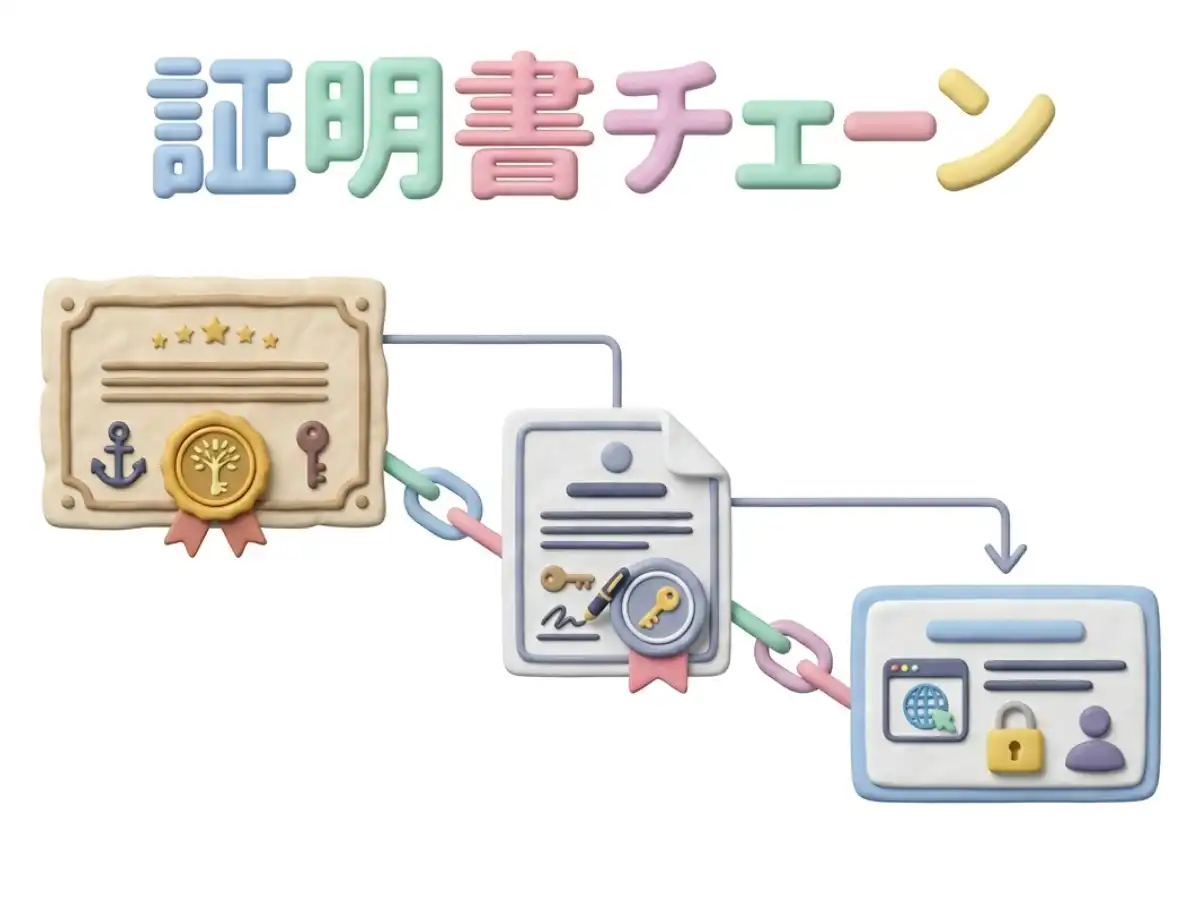 証明書チェーンのイメージ画像