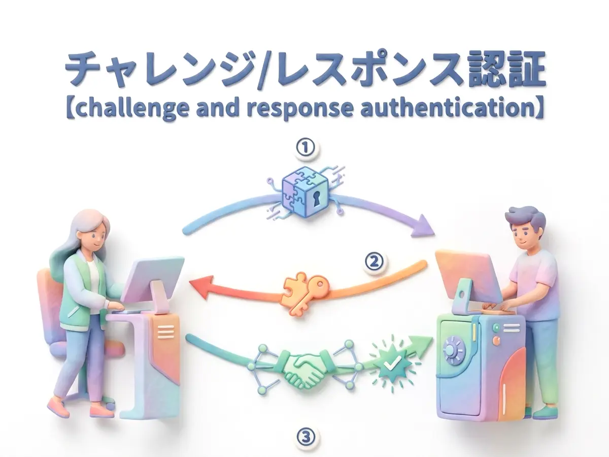 チャレンジ/レスポンス認証のイメージ画像