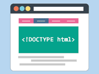 DOCTYPE宣言のイメージ画像