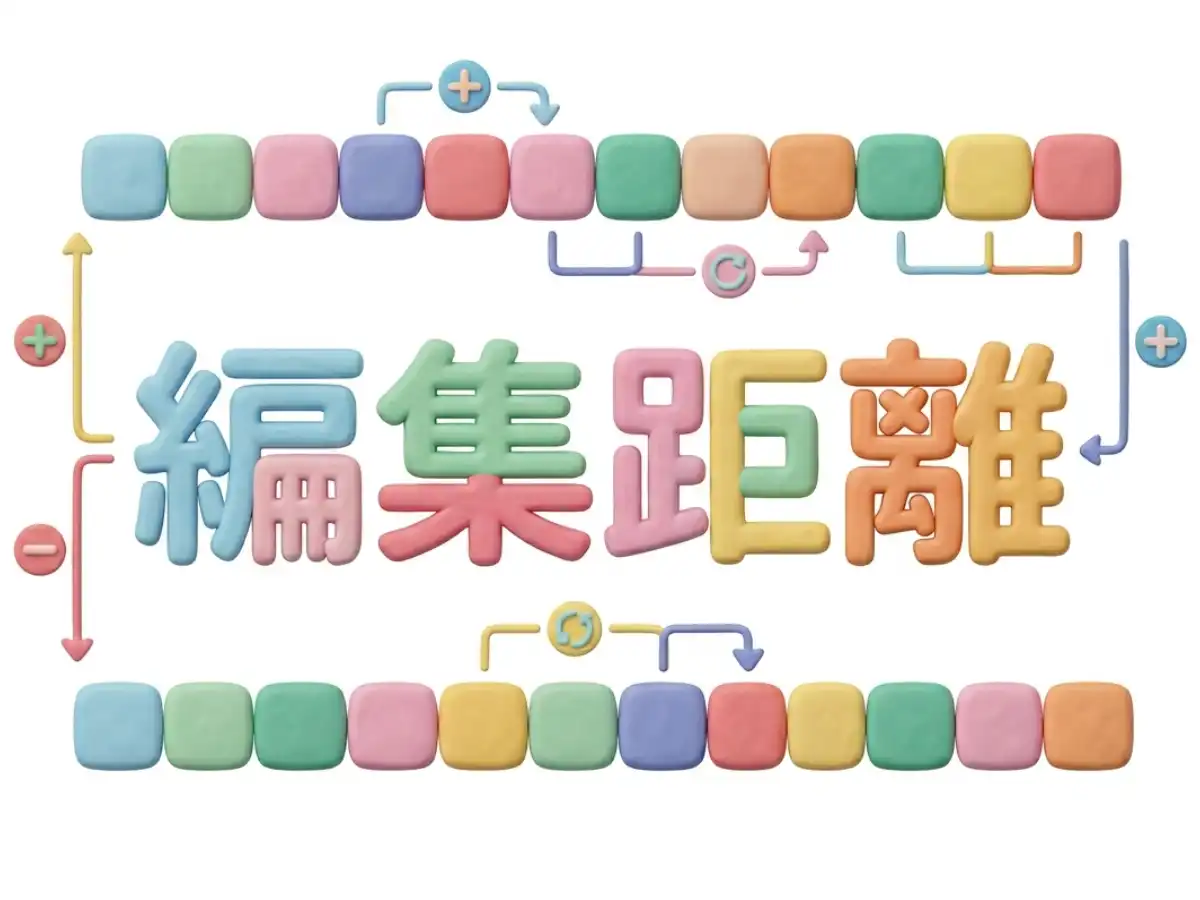 編集距離のイメージ画像