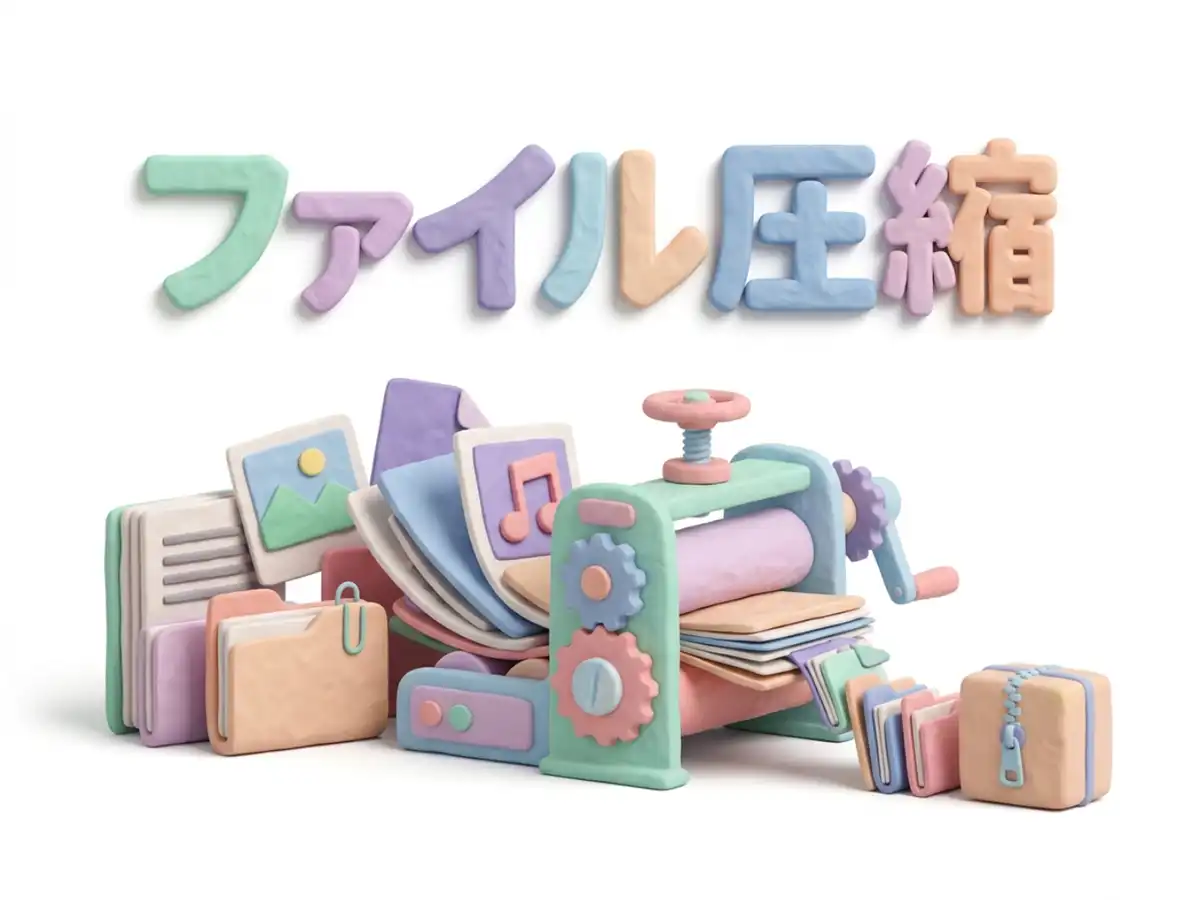 ファイル圧縮のイメージ画像
