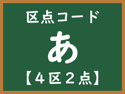 区点コードのイメージ画像