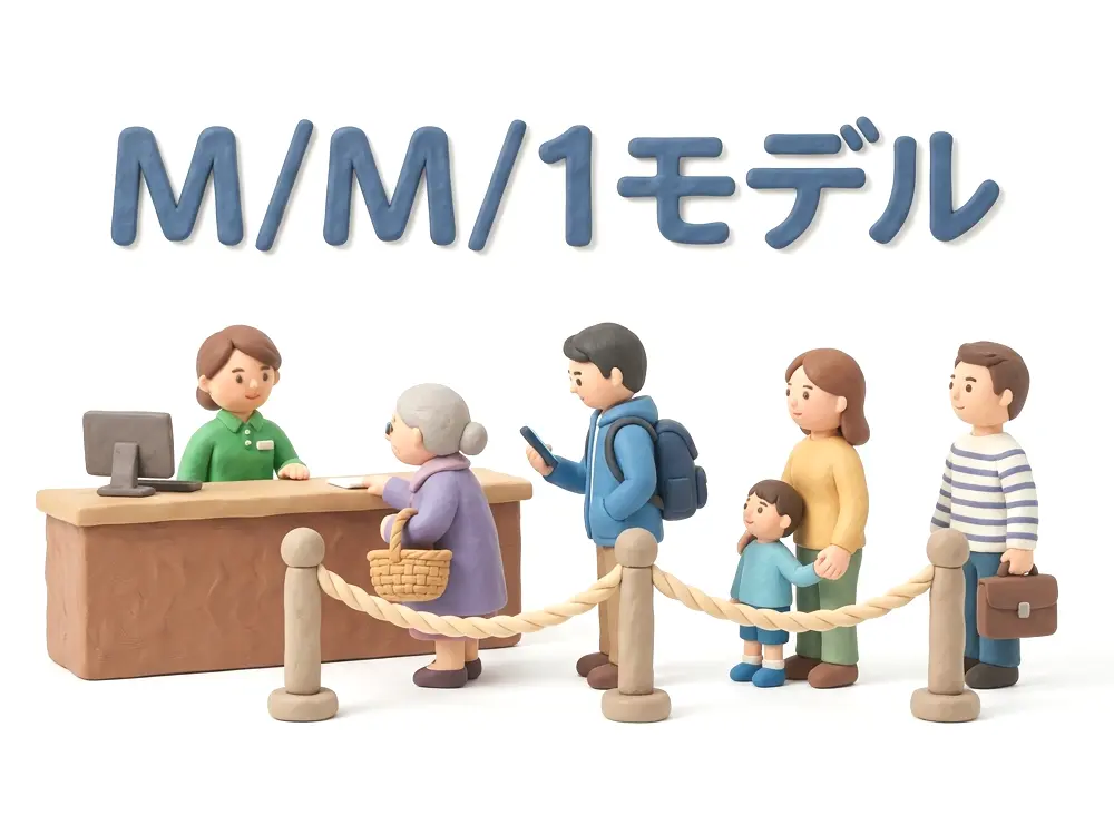 M/M/1モデルのイメージ画像