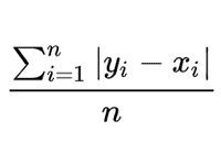 平均絶対誤差のイメージ画像