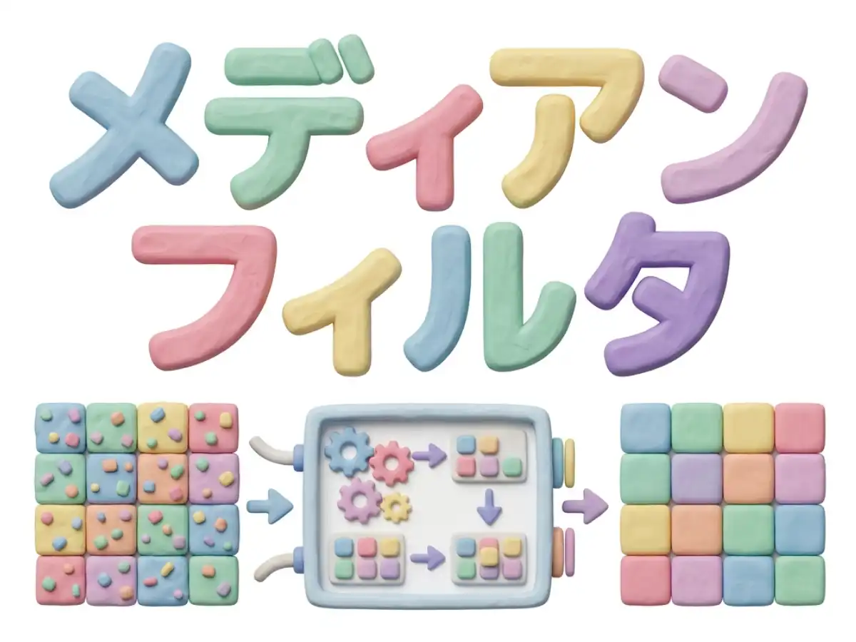 メディアンフィルタのイメージ画像