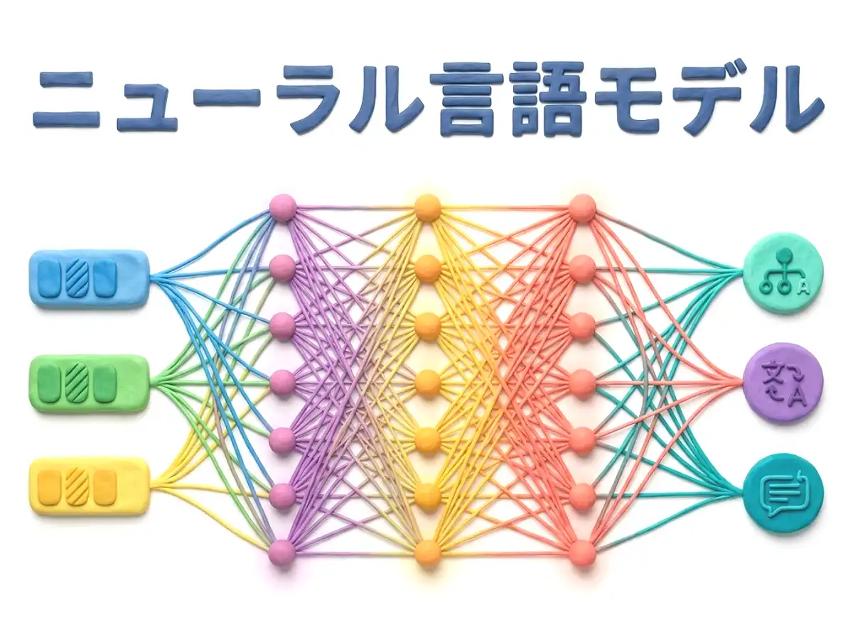 ニューラル言語モデルのイメージ画像