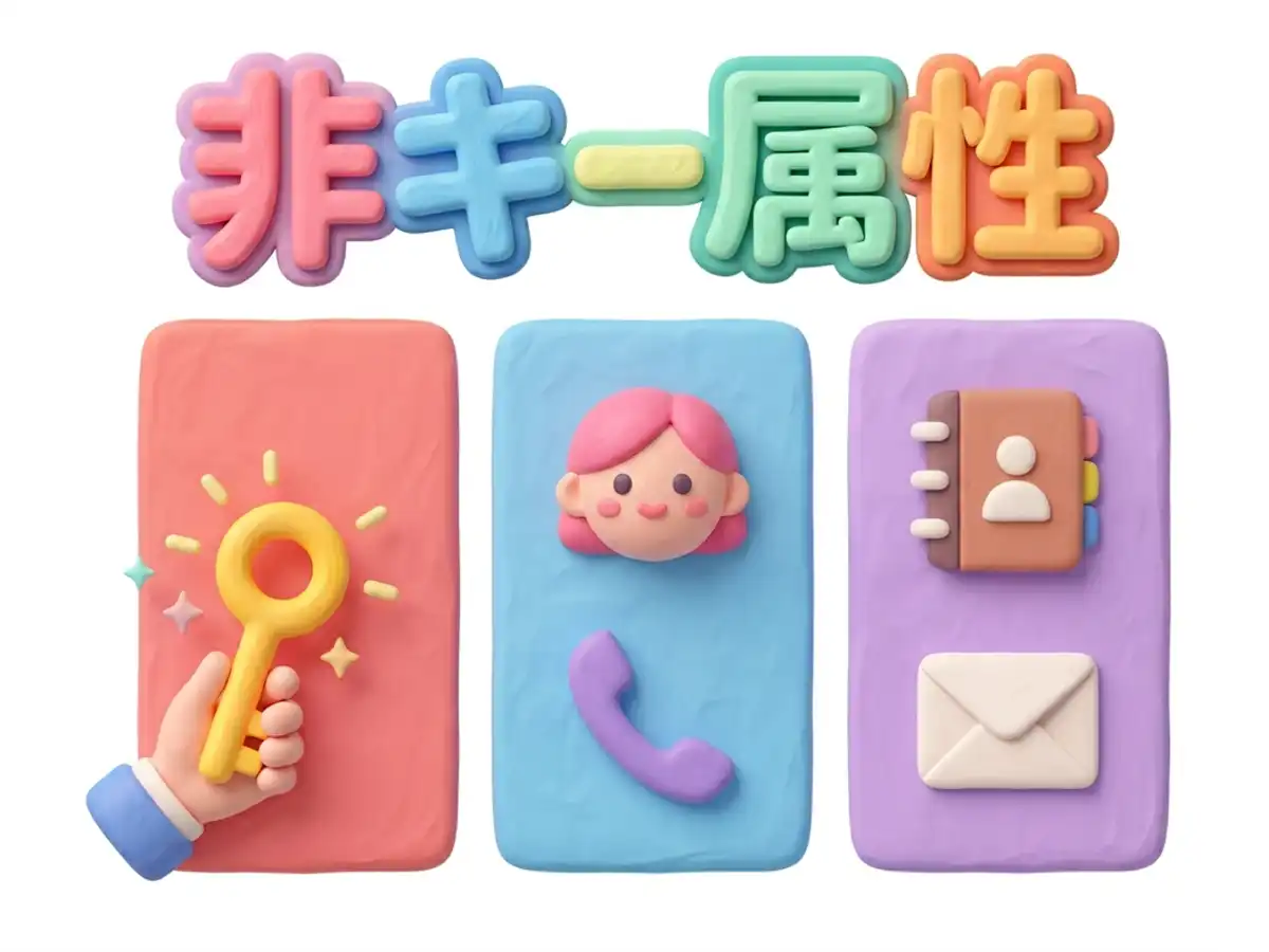 非キー属性のイメージ画像