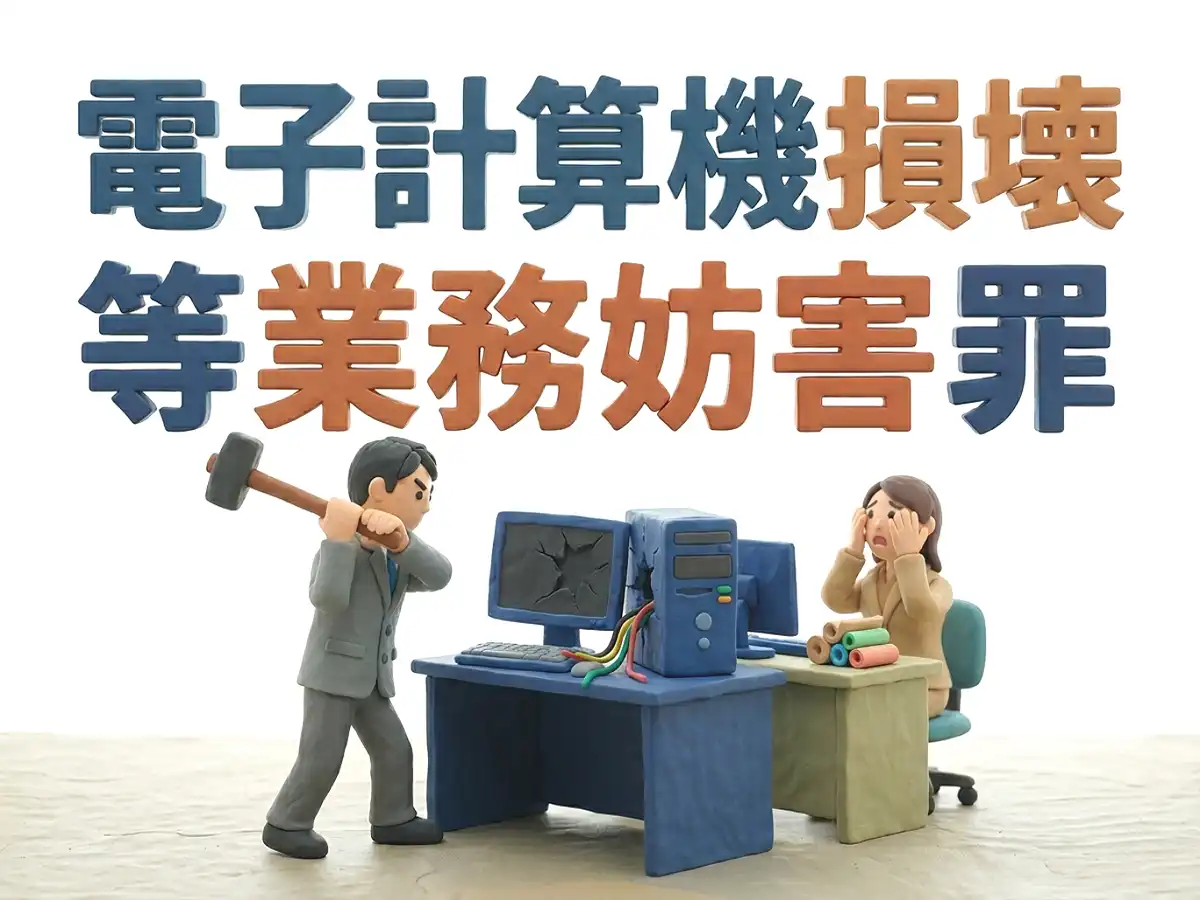 電子計算機損壊等業務妨害罪のイメージ画像