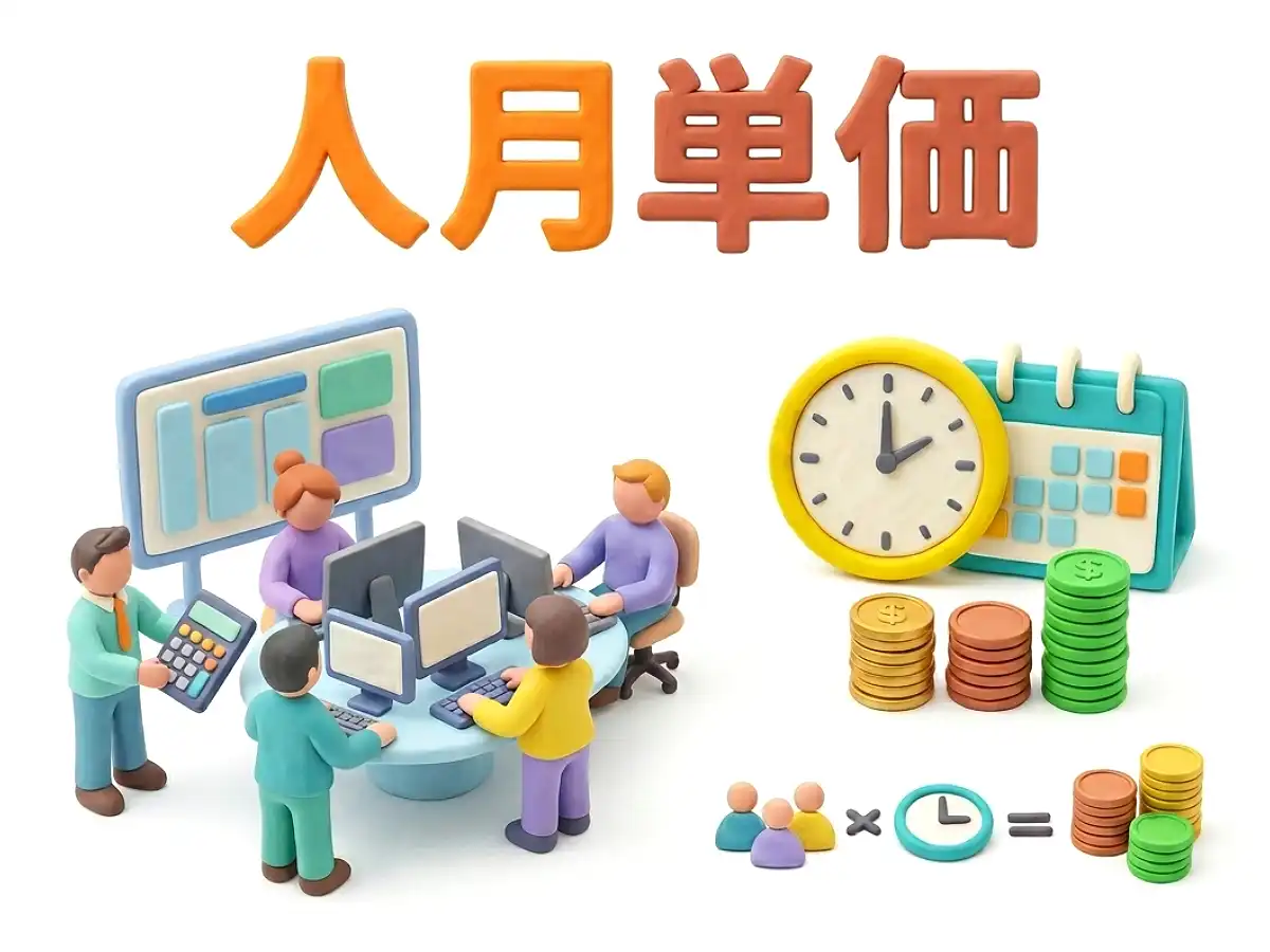 人月単価のイメージ画像