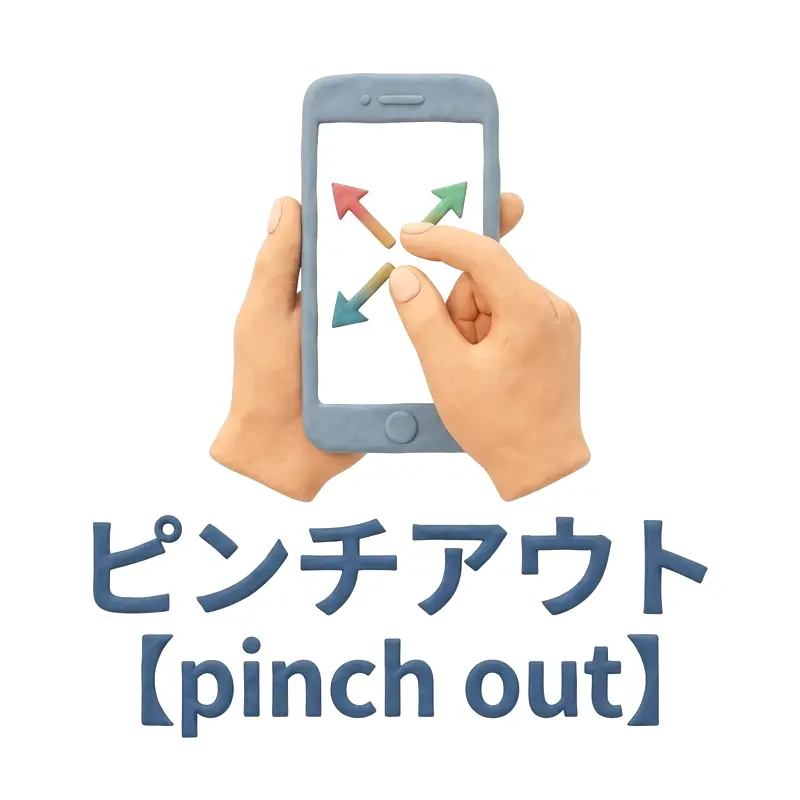 ピンチアウトのイメージ画像