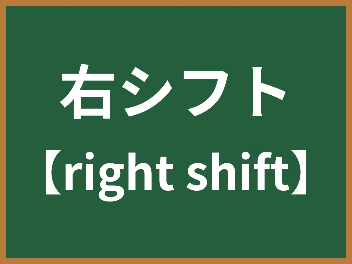 右シフトのイメージ画像