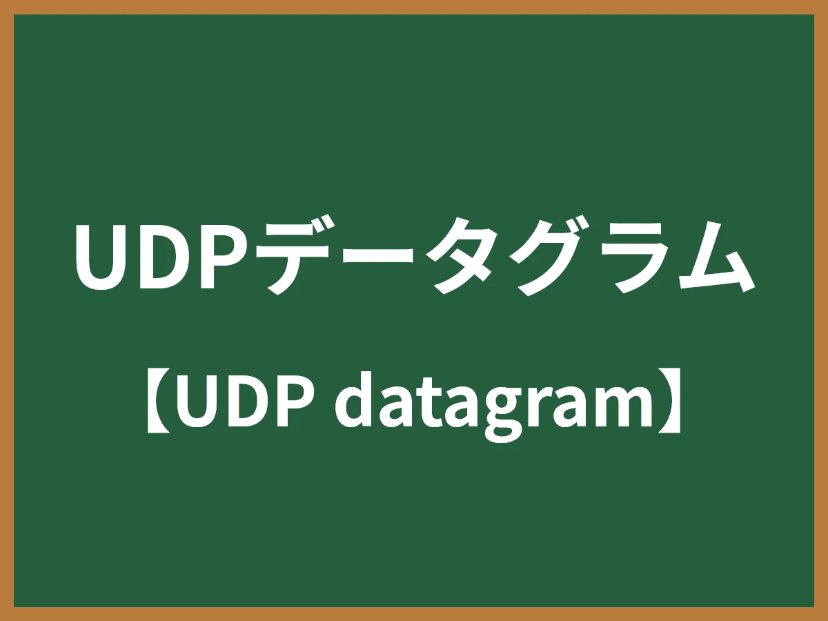 UDPデータグラムのイメージ画像