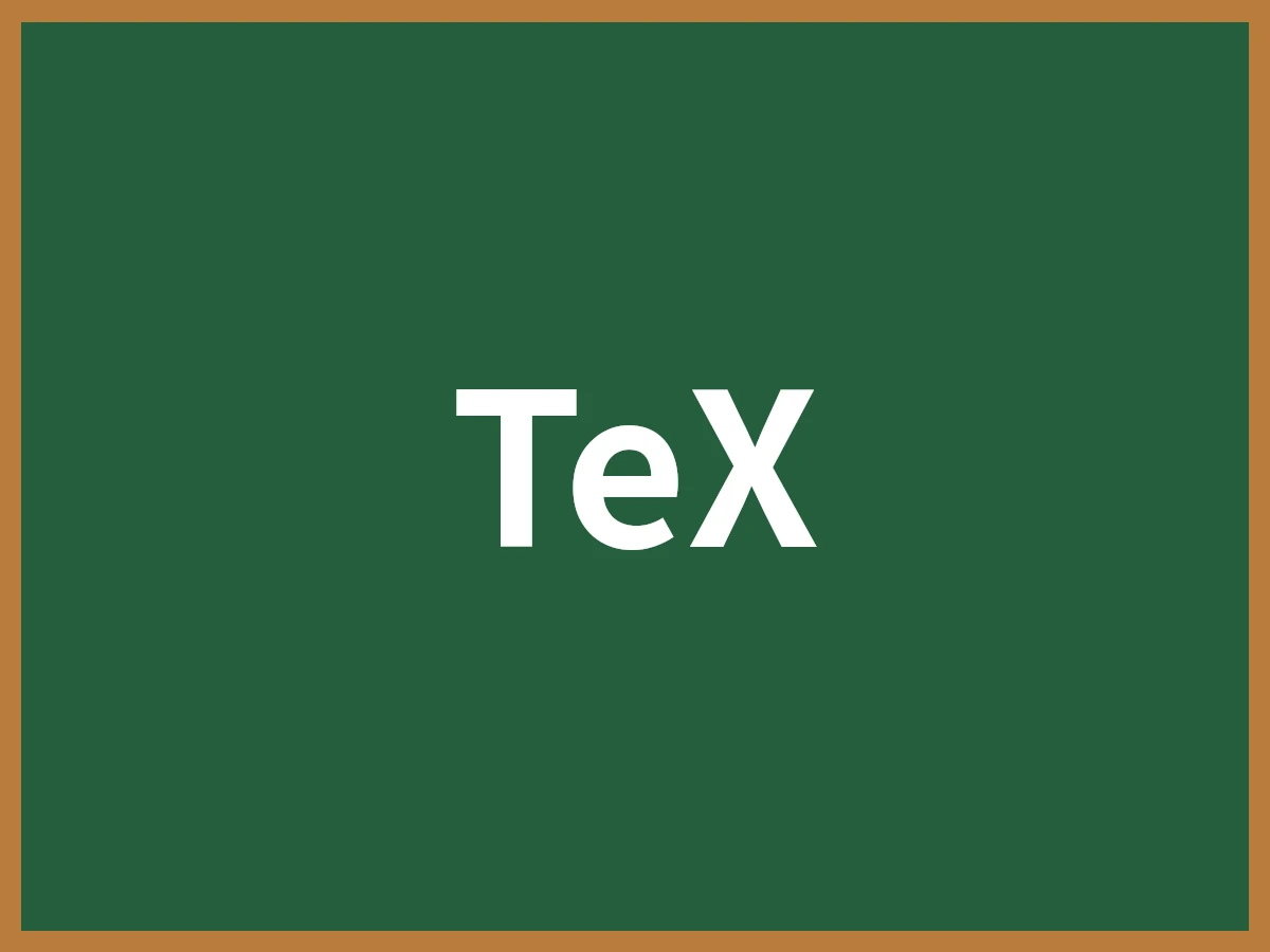 TeXのイメージ画像