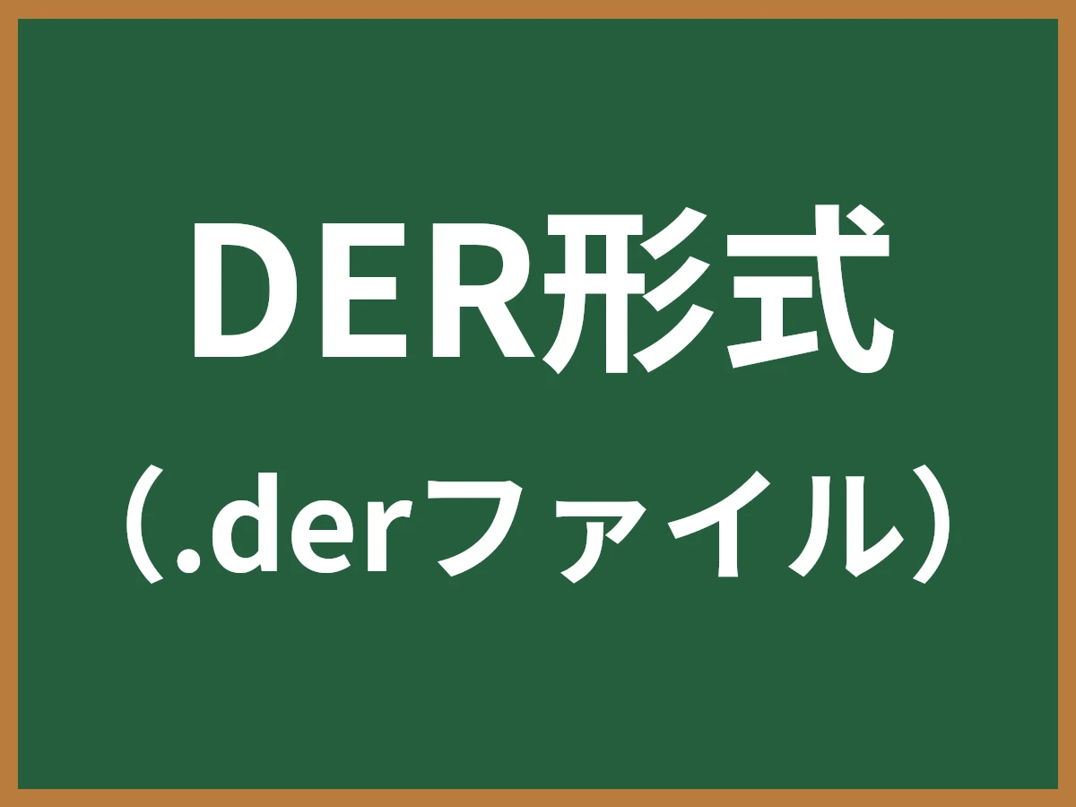 DER形式のイメージ画像