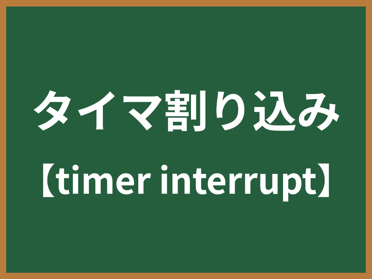 タイマ割り込みのイメージ画像