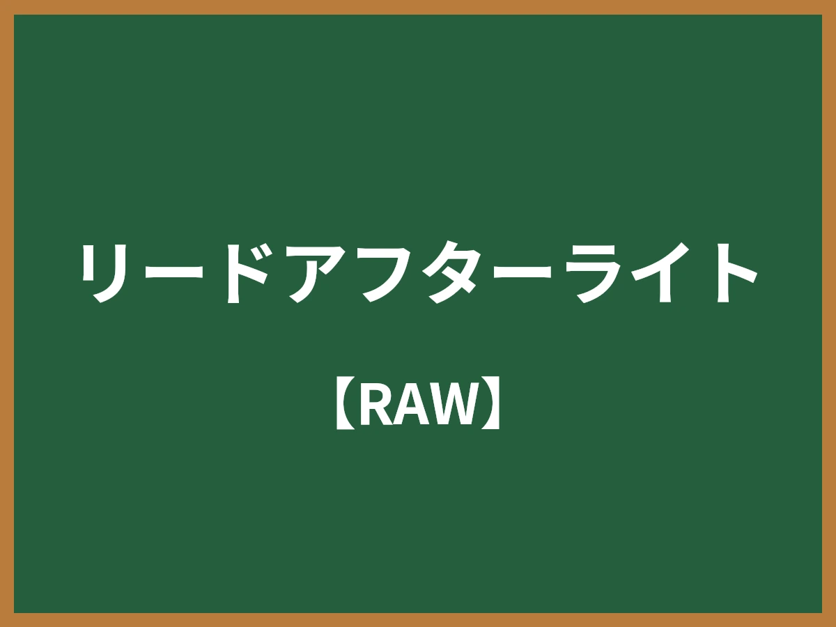 リードアフターライトのイメージ画像