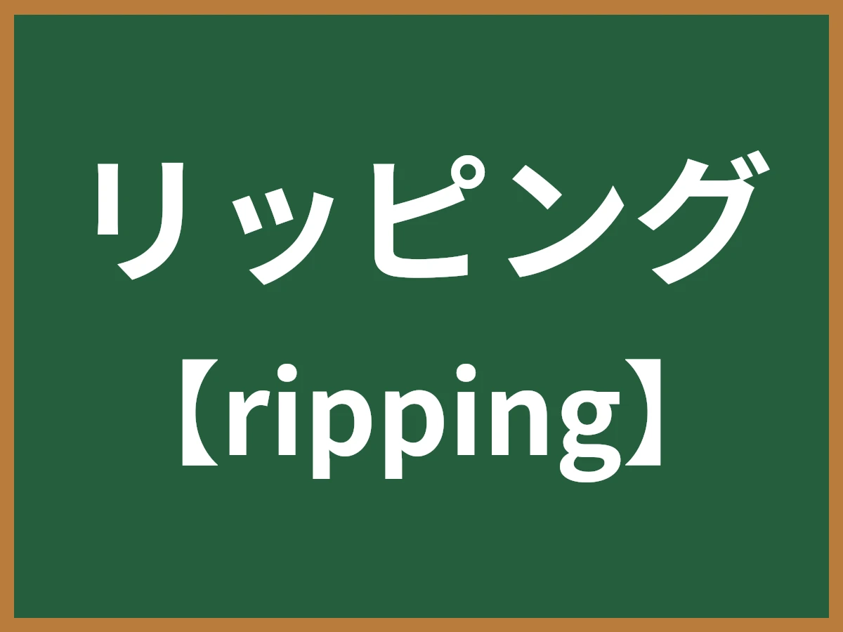 リッピングのイメージ画像