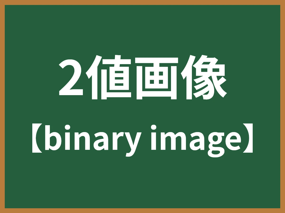 2値画像のイメージ画像