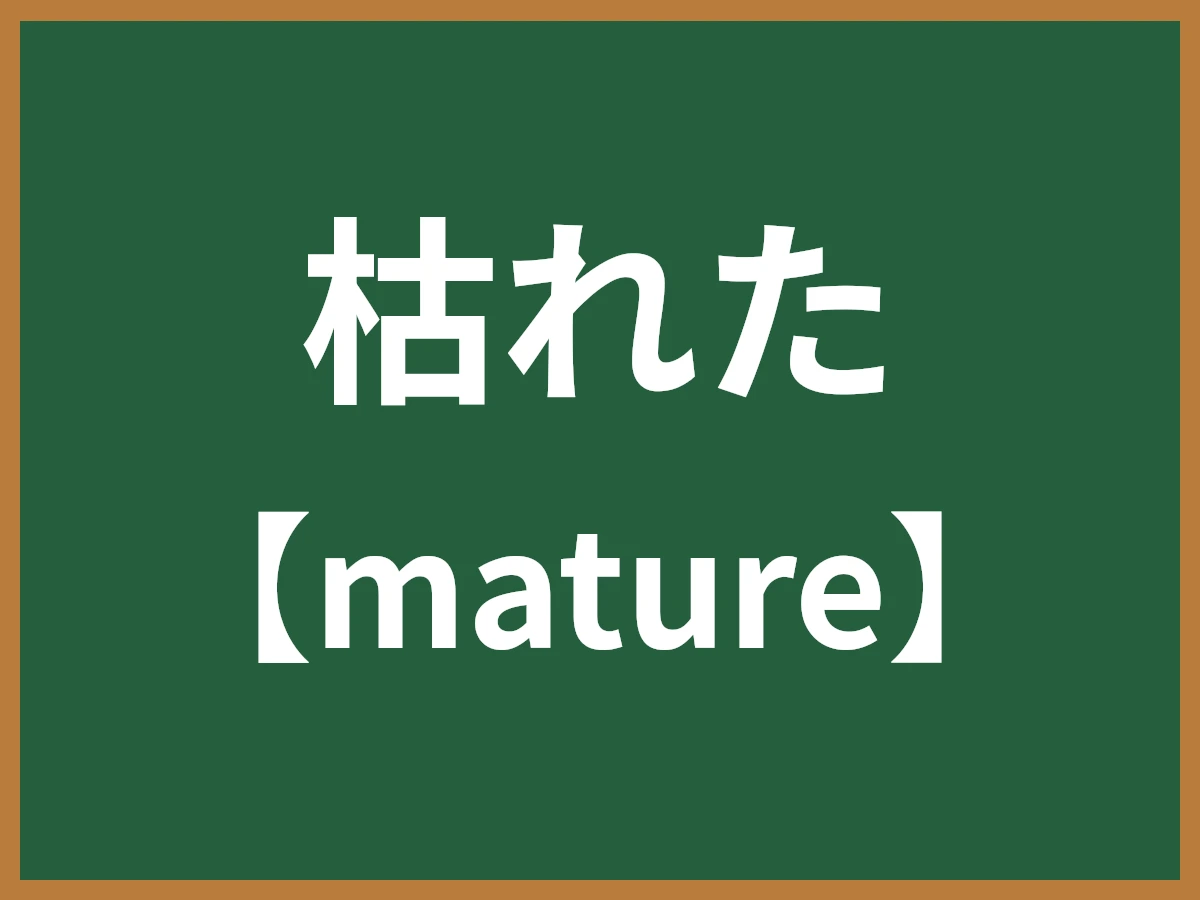 枯れたのイメージ画像