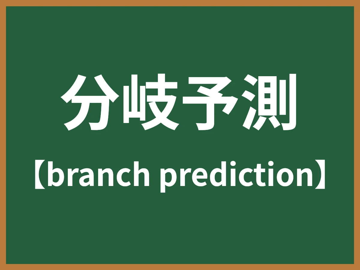 分岐予測のイメージ画像