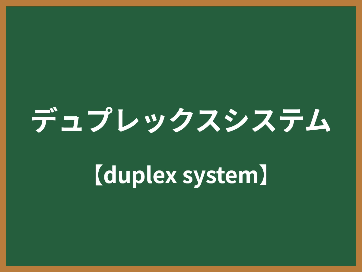 デュプレックスシステムのイメージ画像
