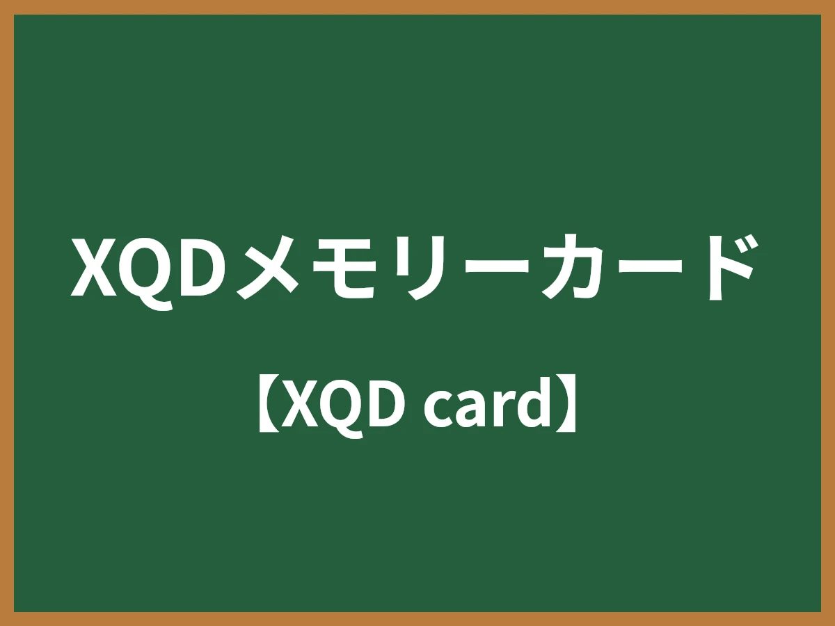 XQDメモリーカードのイメージ画像