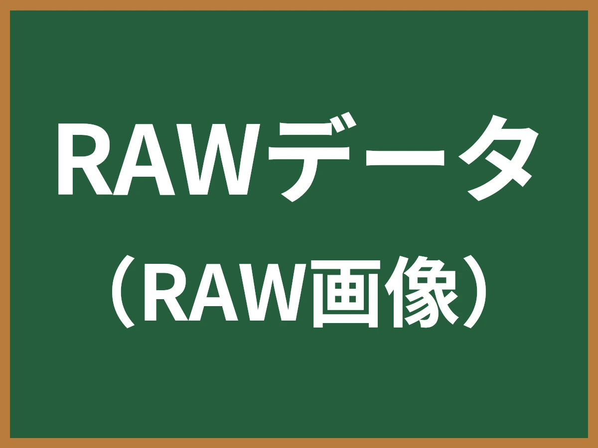 RAWデータのイメージ画像