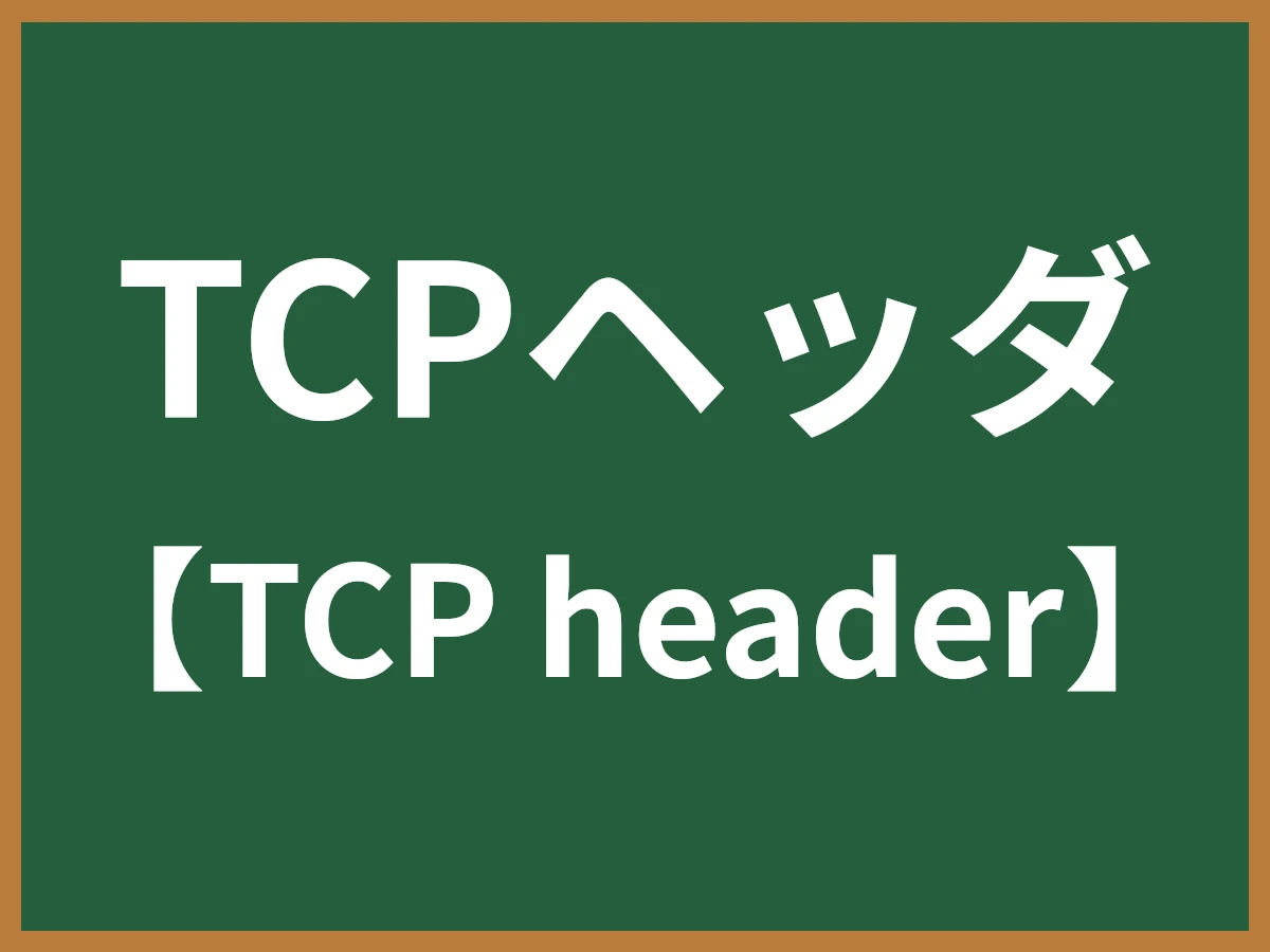 TCPヘッダのイメージ画像