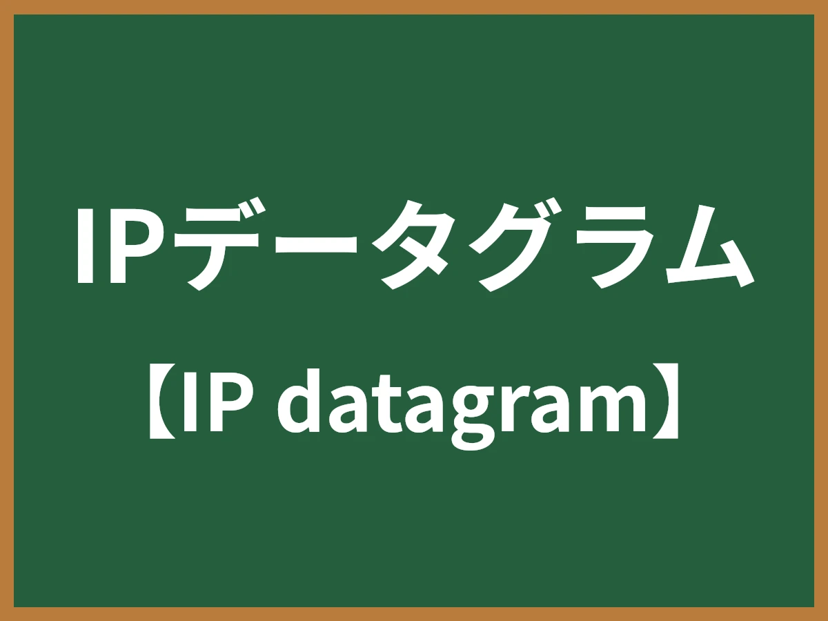 IPデータグラムのイメージ画像