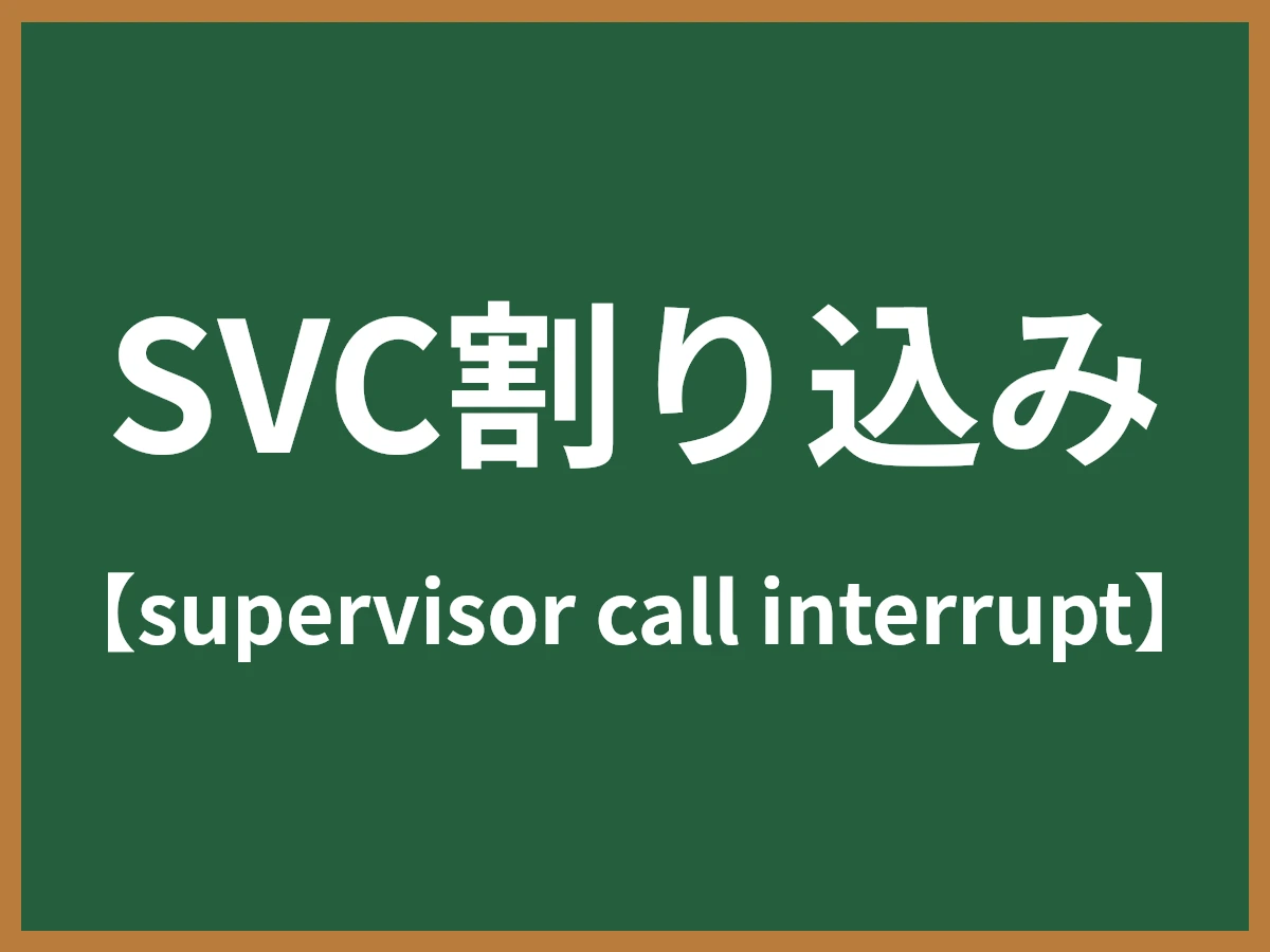 SVC割り込みのイメージ画像
