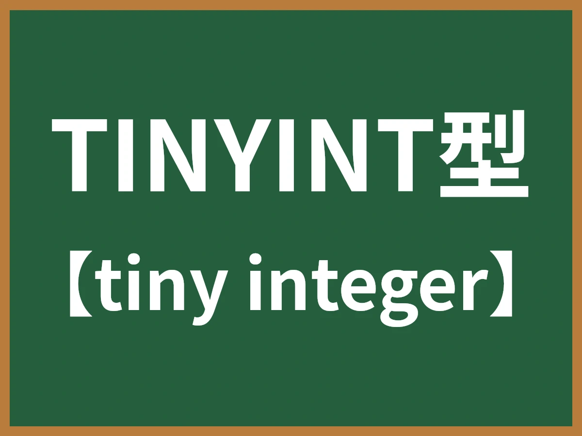 TINYINT型のイメージ画像