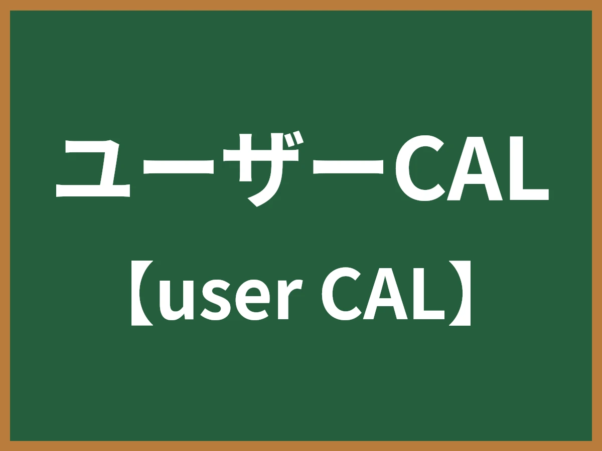 ユーザーCALのイメージ画像