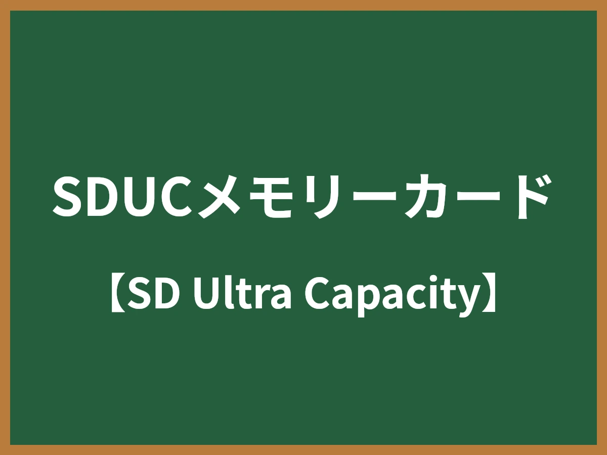 SDUCメモリーカードのイメージ画像