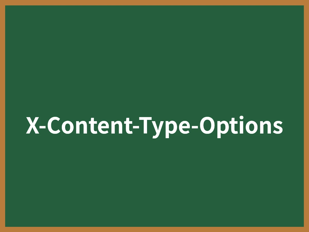 X-Content-Type-Optionsのイメージ画像