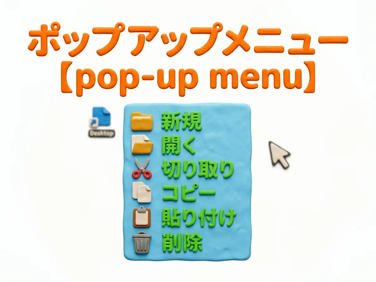 ポップアップメニューのイメージ画像