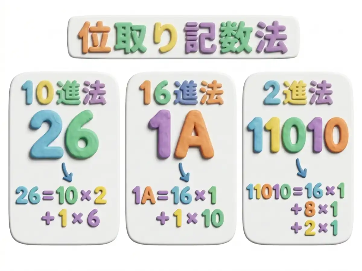 位取り記数法のイメージ画像