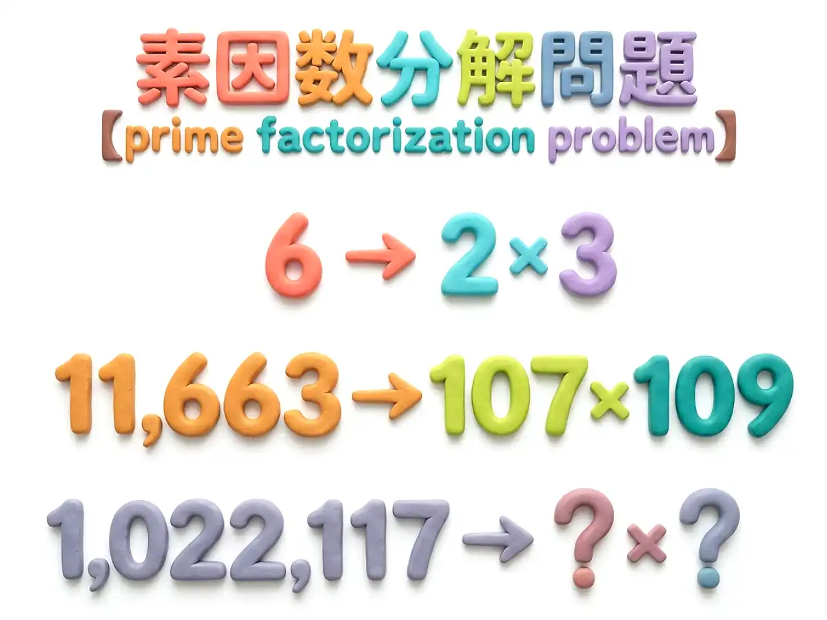 素因数分解問題のイメージ画像