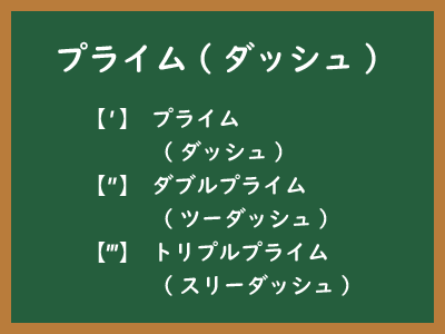 プライム記号のイメージ画像