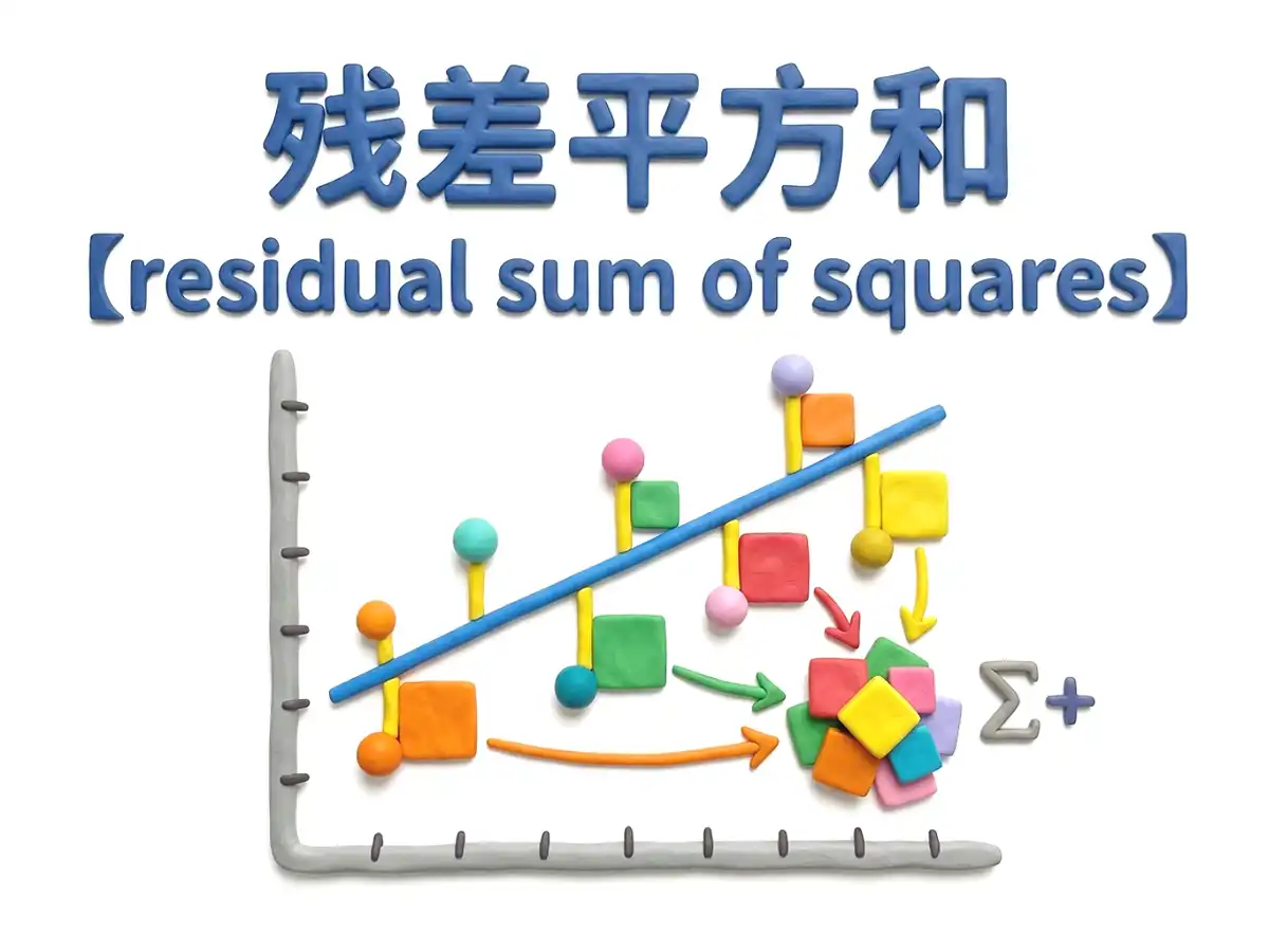残差平方和のイメージ画像