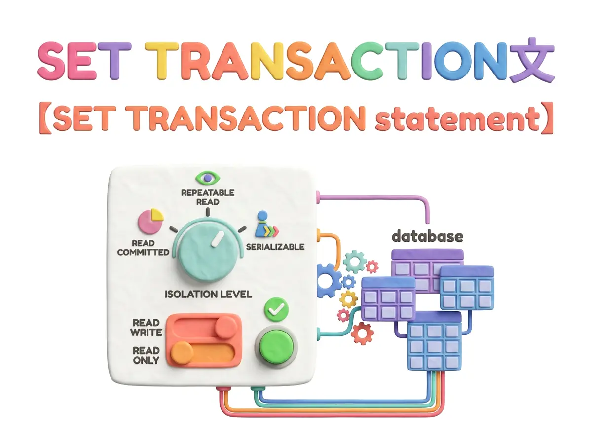 SET TRANSACTION文のイメージ画像
