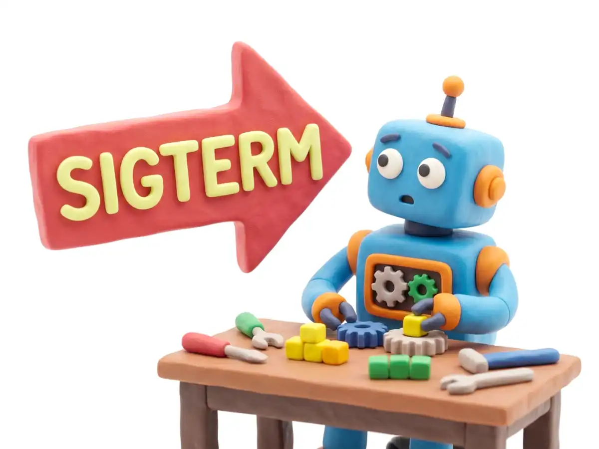 SIGTERMシグナルのイメージ画像