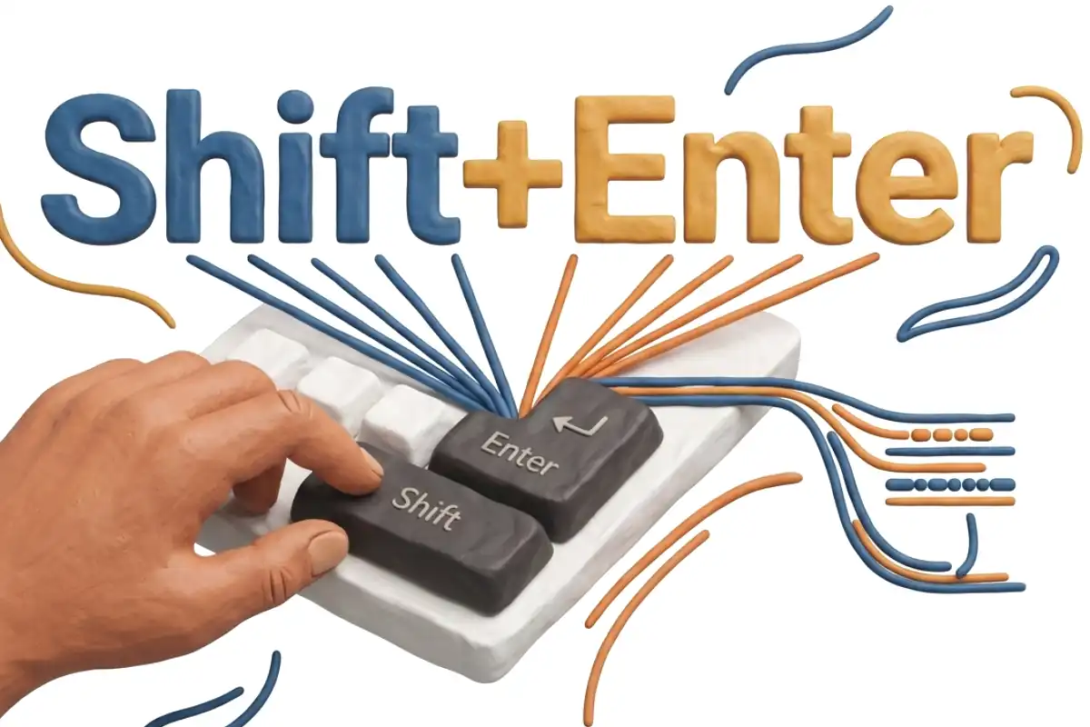 Shift+Enterのイメージ画像