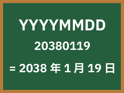 YYYYMMDD形式